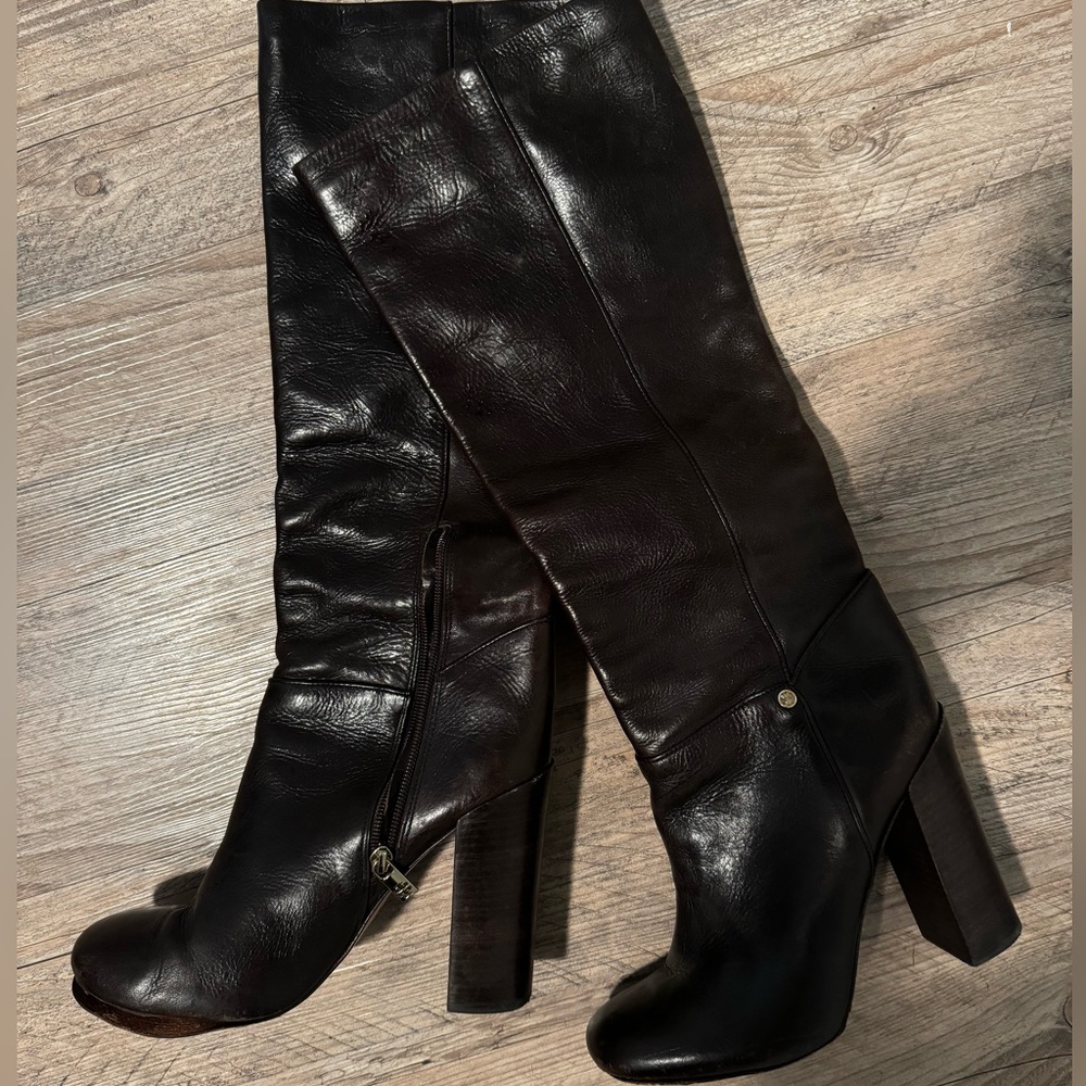 Tory Burch Leather Brown Boots